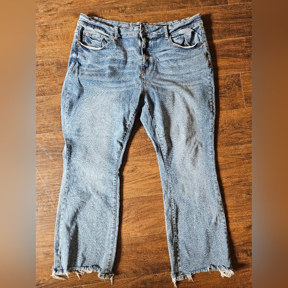 88140 Judy Blue Boot Cut Jeans Women’s Plus Sz 24W High Waist Stretch Denim #18